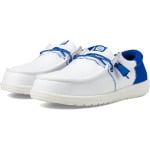 Лоферы Hey Dude Wally Tri-Varsity Sport Mesh, цвет White/Blue - фото