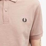 Fred Perry Однотонная рубашка-поло, розовый - фото