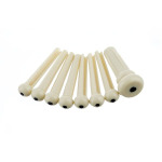 Набор штифтов Fender Bridge цвета слоновой кости с черной точкой (7) Bridge Pin Set Ivory with Black Dot (7) - фото