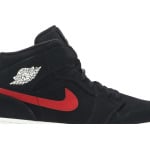 Кроссовки Air Jordan 1 Mid Multicolor Swoosh Black, черный - фото 2