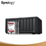 Сетевое хранилище Synology DS1821+ 8-дисковое с 3 Western Digital Red WD40EFZX емкостью 4 ТБ - фото