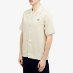 Рубашка Fred Perry Pique Short Sleeve Vacation, кремовый - фото 2