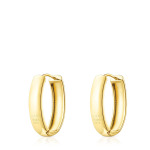 Серьги Tous Basics Oval Vermeil, 25 мм, серебро с 18-каратным золотым покрытием - фото 3