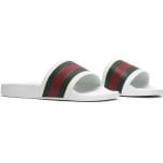 Сандалии Gucci Pursuit 72 Rubber Slide White, белый - фото 8