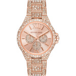 Часы наручные Michael Kors Oversized Camille Pavé Rose Gold-Tone, розовый - фото