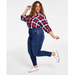 Джинсы th flex plus size gramercy без застежек, созданные для macy's Tommy Hilfiger, мульти - фото 3