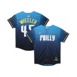 Синяя футболка для дошкольников Зака ​​Уиллера Philadelphia Phillies 2024 City Connect Limited Player Nike, синий - фото