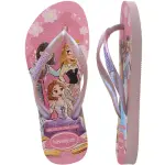 Шлепанцы Havaianas "KIDS SLIM PRINCESS", летняя обувь, горки для бассейна, отпуск, с милым дизайном принцессы, розовый - фото 5