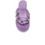 Сандалии Bottega Veneta Dot Flat, цвет Wisteria - фото 4