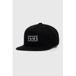 Бейсболка Vans из хлопка, черный - фото