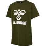 Футболка Hummel S/S Hmltres Kinder, цвет sierra/dark olive - фото