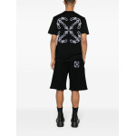 Off-White спортивные шорты Bandana Arrow Skate, черный - фото 2