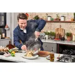 Сковорода Tefal "Jamie Oliver Cook's Classic", нержавеющая сталь, (1 шт), нержавеющая сталь, антипригарное покрытие, термосигнал, все виды плит, индукция Ø 24 см + высота 7 см, цвет edelstahlfarben/schwarz - фото 5