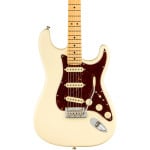 Электрогитара Fender American Professional II Stratocaster с кленовой накладкой, олимпийский белый цвет - фото