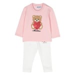 Moschino Kids спортивный костюм Teddy Bear, розовый - фото