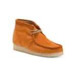 Вельветовые ботинки Wallabee Made In Portugal Clarks, цвет Terracotta - фото