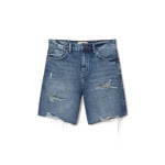 Джинсовые шорты RIPPED, BERMUDA PULL&BEAR, цвет Blue Denim - фото 7