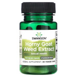 Экстракт сорняков Horny Goat Weed, 300 мг, 30 растительных капсул Swanson - фото