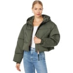 Пуховик Avec Les Filles Rose Gold Hardware Cropped Puffer, цвет Utility - фото 4