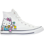 Кроссовки Converse Hello Kitty x Chuck Taylor All Star High Flowers, белый - фото