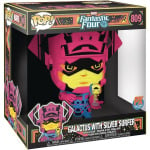 Виниловая фигурка Funko POP! Jumbo Marvel Galactus with Silver Surfer (Black Light Version) - фото