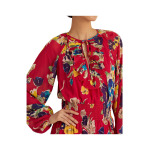 Платье LAUREN Ralph Lauren, Petite Floral Crinkle Georgette Long Sleeve Dress - фото 3