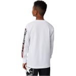 Футболка Converse Logo Stamp Long Sleeve Tee, белый - фото 2