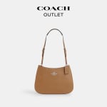 Сумка женская Coach Outlet Penelope, серебряная / светло-коричневый - фото 2