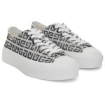 Туфли женские Givenchy City Canvas Low-top, черный / белый - фото 2