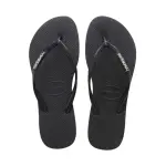 Стильные шлепанцы на лето Havaianas, черный - фото 2