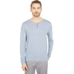 Лонгслив Threads 4 Thought Tri-Blend Long Sleeved Henley, цвет China Blue - фото