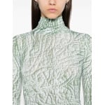 MM6 Maison Margiela боди Iguana, зеленый - фото 5