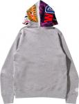 Grey and camo bape store hoodie
