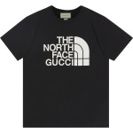 Футболка The North Face x Gucci Cotton T-Shirt Black/Ivory, черный - фото