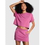 Юбка-шорты Victoria's Secret Pink Ivy Fleece Mini, лиловый - фото 3