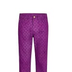 Новые квартальные продукты LV Jeans Men Purple Louis Vuitton, фиолетовый - фото 6