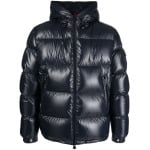 Moncler глянцевый пуховик Ecris, синий - фото