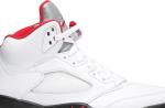 Jordan 5 white outlet red