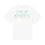 Футболка Palm Angels Hue Gothic Logo Over T-Shirt 'White/Multicolor', белый - фото