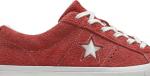 Converse red suede one star discount