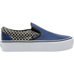 Кеды Vans Classic Slip-On Platform Python Checkerboard, синий - фото