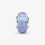 Шарм Pandora Moments Wavy Lavender Murano, серебро/фиолетовый - фото 2