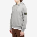 Худи Stone Island Cotton Fleece Garment Dyed Hoodie, цвет Melange Grey - фото 2