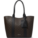 Сумка-тоут Nine West Kyndall Trap Tote, цвет Brown Logo/Black - фото