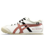 Кроссовки Onitsuka Tiger MEXICO 66 Lifestyle Shoes Unisex Low-top Brown, белый - фото