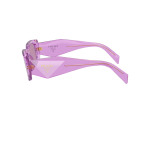 Прямоугольные солнцезащитные очки Prada, цвет Transparent Amethyst - фото 2