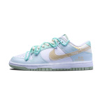 Кроссовки Nike Dunk Skateboarding Shoes Men Low-top Yellow, голубой - фото