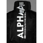 Ветровка Alpha Industries MA-1 ZH BACK PRINT, цвет black reflective - фото 5