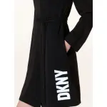 Женский халат должен иметь основу Dkny, черный - фото 4