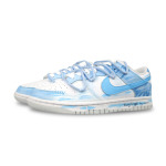 Кроссовки Nike Dunk Skateboarding Shoes Men Low-top White/blue, голубой - фото 3